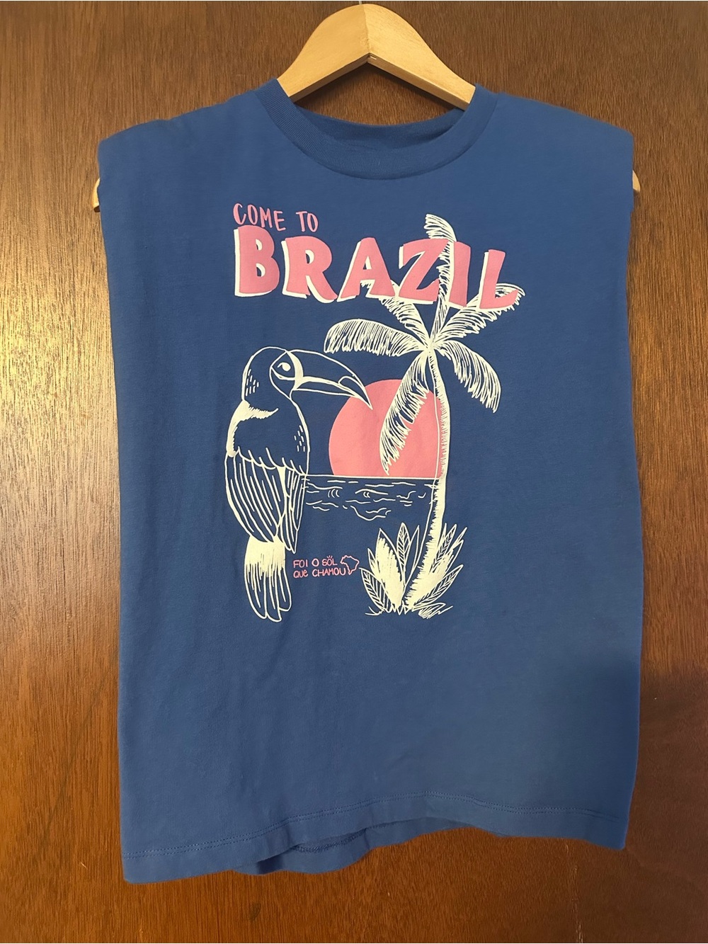 FARM RIO Tropical Shoulder Pad T-Shirt